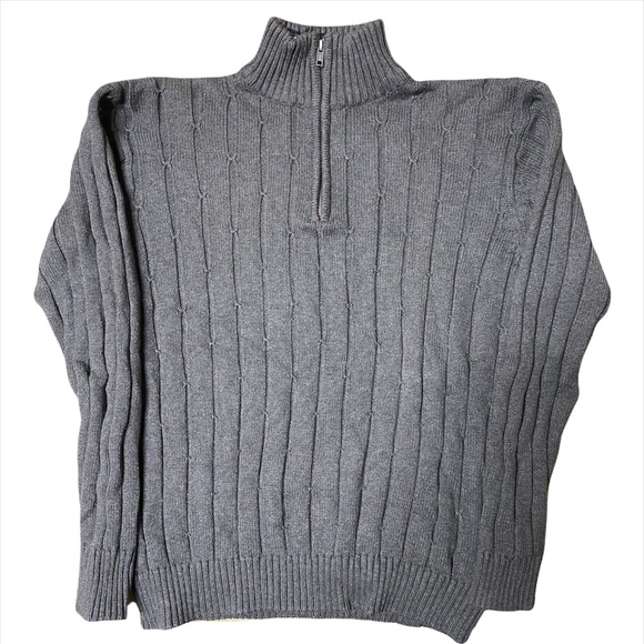 "Oscar De La Renta" Men's Gray Sweater - Picture 1 of 3
